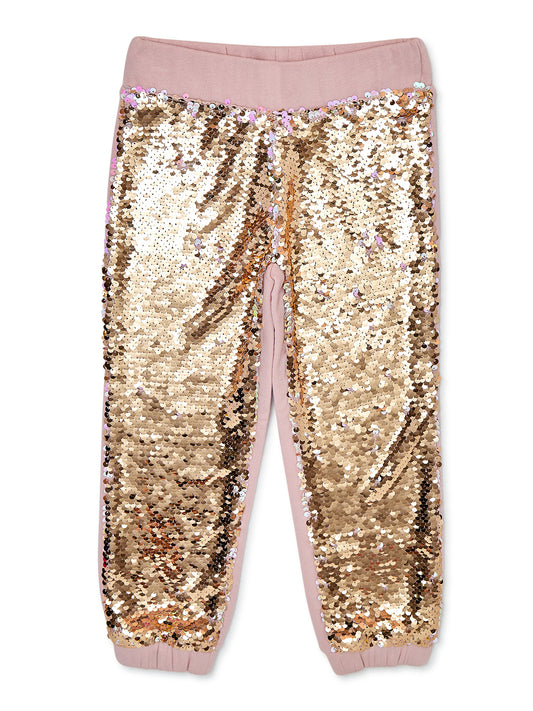 Girls Sequin Jogger Pants